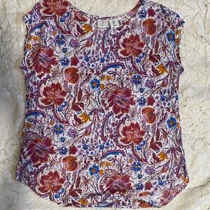 Joie Multicolor Floral Blouse